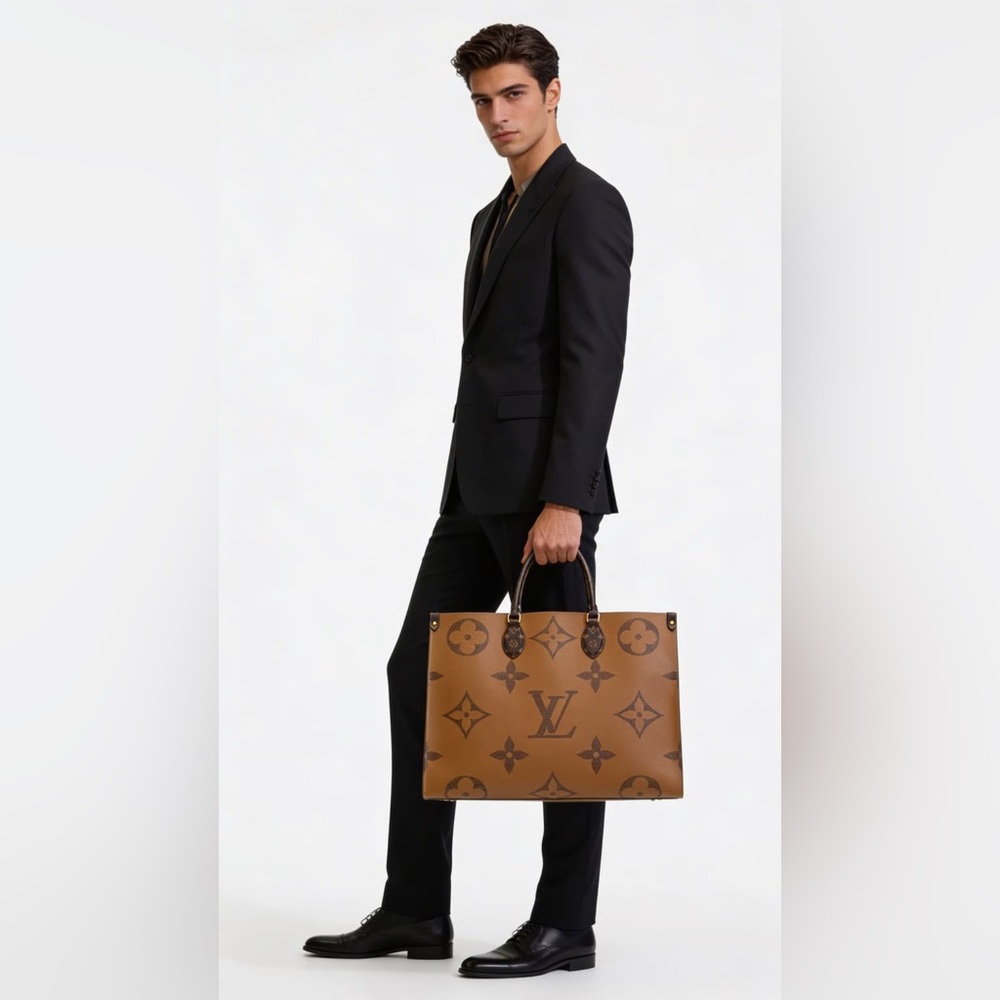 42-25 Preloved Louis Vuitton On The Go Reverse Monogram GM Size